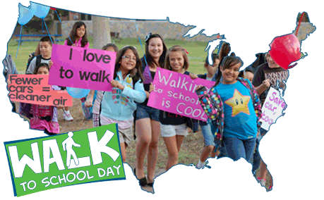 National Walk and Bike to School Day