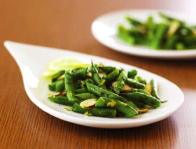 Lemon Green Beans with Parsley and Almonds
