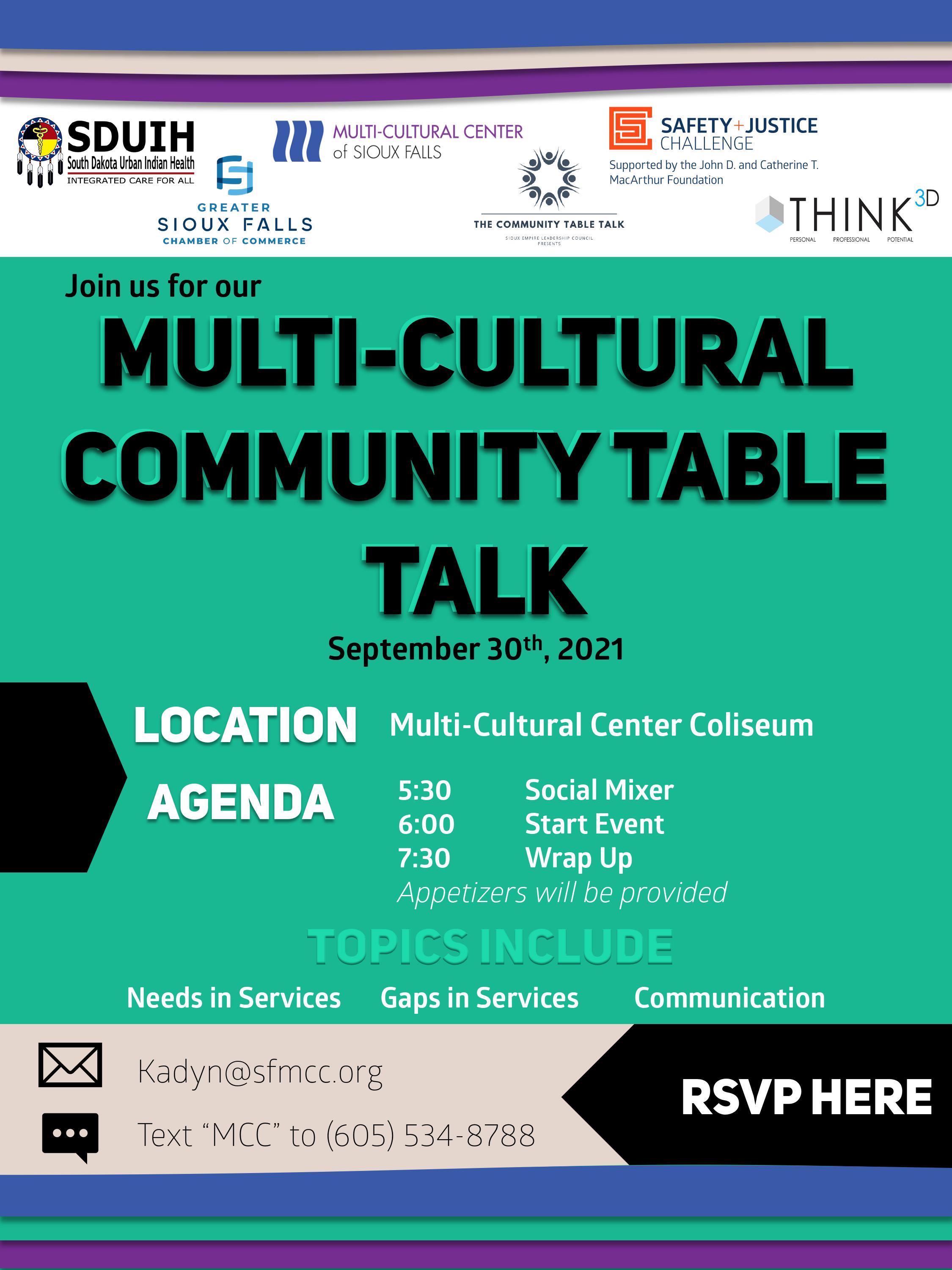 Multi-Cultural Community Table Talk